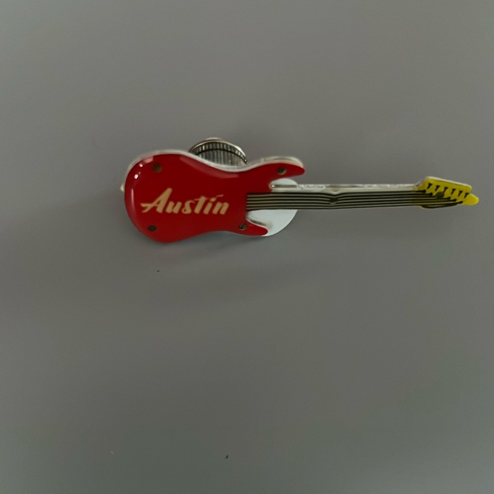 LAPEL PIN, Austin , guitar